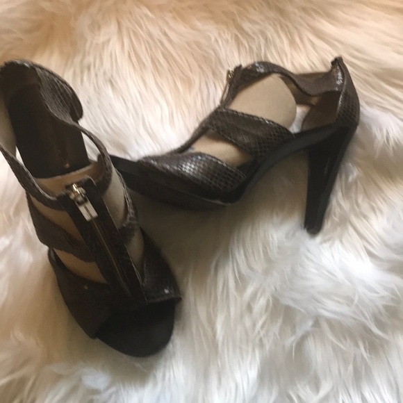MICHAEL Michael Kors Shoes - Michael Kors brown snakeskin heels